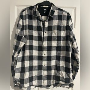 H&M plaid shirt XL